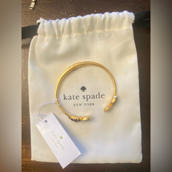 Sold on eBay! NWT, kate spade, Perfectly Imperfect Cuff Bracelet w/ stones - Picture 8 of 8